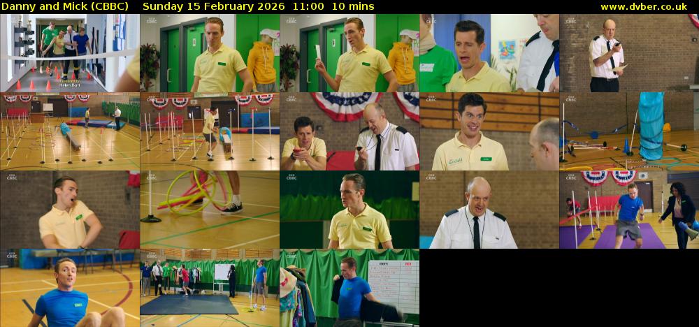 Danny and Mick (CBBC) Sunday 15 February 2026 11:00 - 11:10