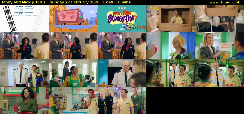 Danny and Mick (CBBC) Sunday 22 February 2026 10:40 - 10:50
