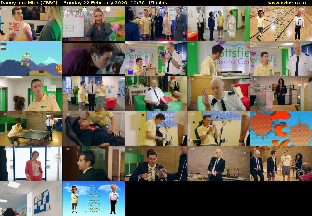 Danny and Mick (CBBC) Sunday 22 February 2026 10:50 - 11:05