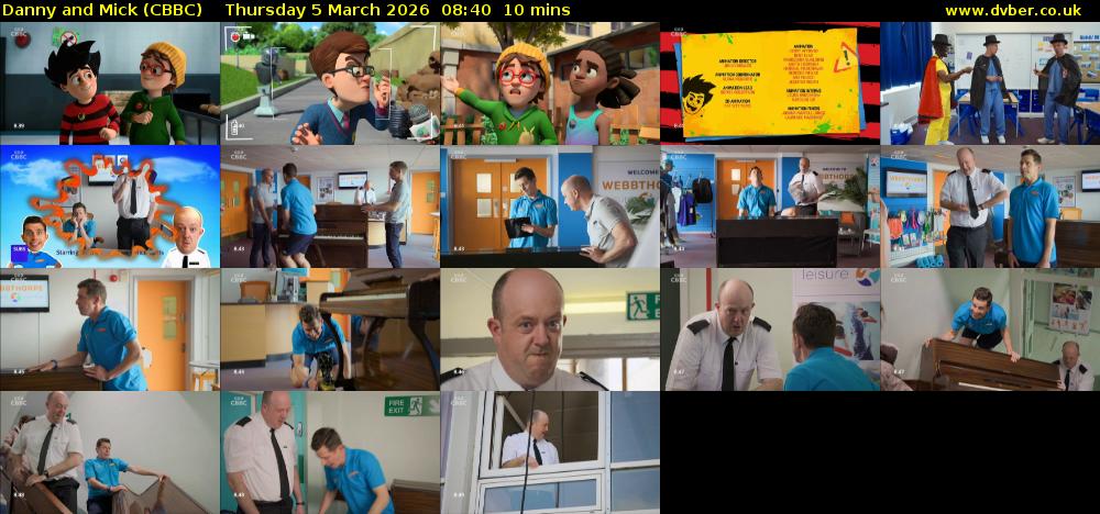 Danny and Mick (CBBC) Thursday 5 March 2026 08:40 - 08:50