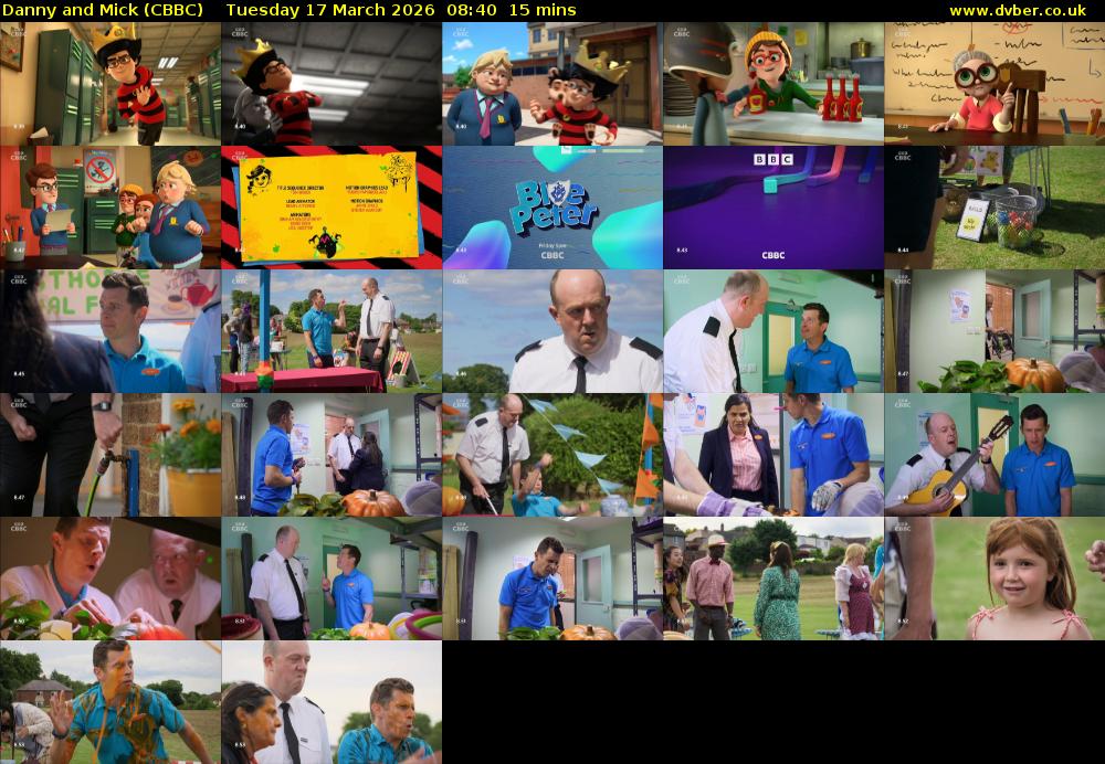 Danny and Mick (CBBC) Tuesday 17 March 2026 08:40 - 08:55