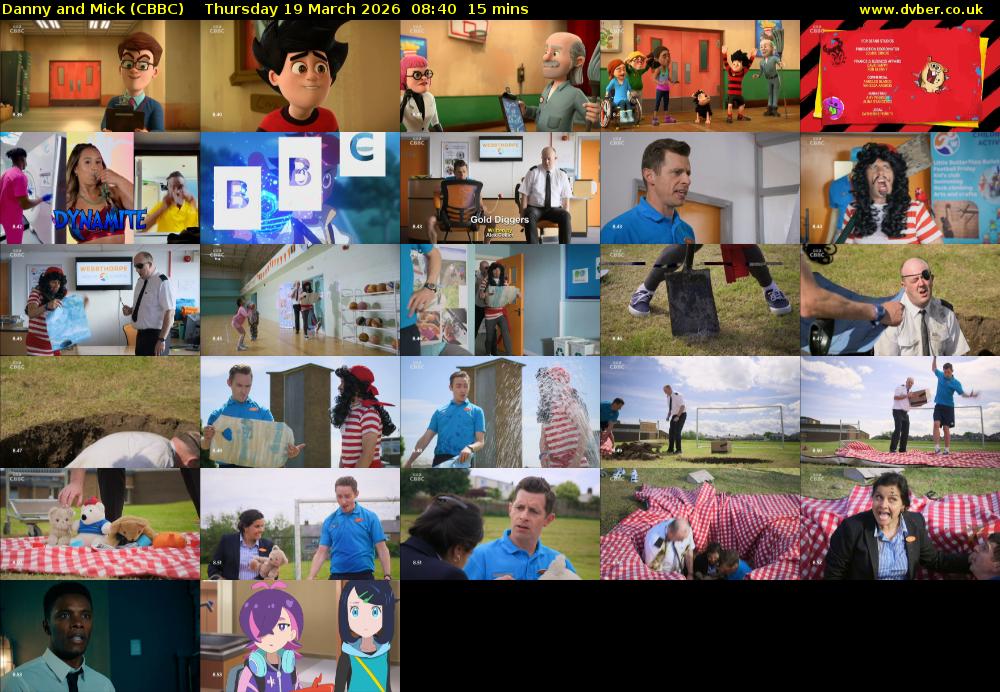 Danny and Mick (CBBC) Thursday 19 March 2026 08:40 - 08:55