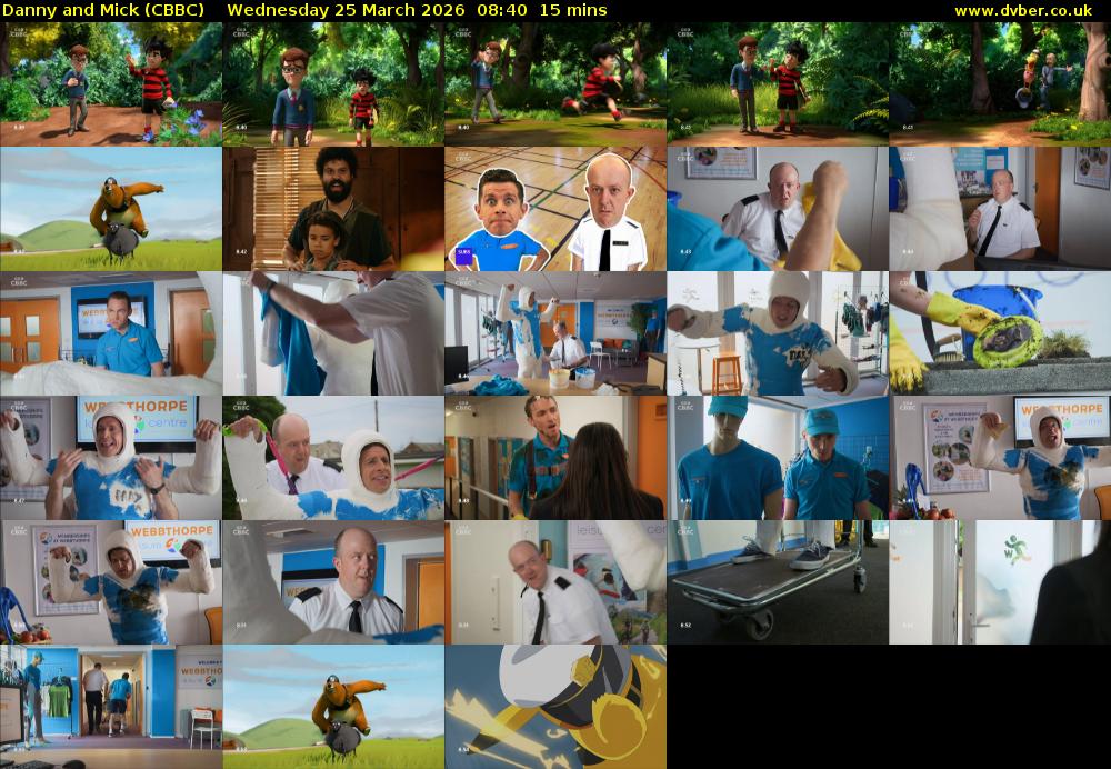 Danny and Mick (CBBC) Wednesday 25 March 2026 08:40 - 08:55