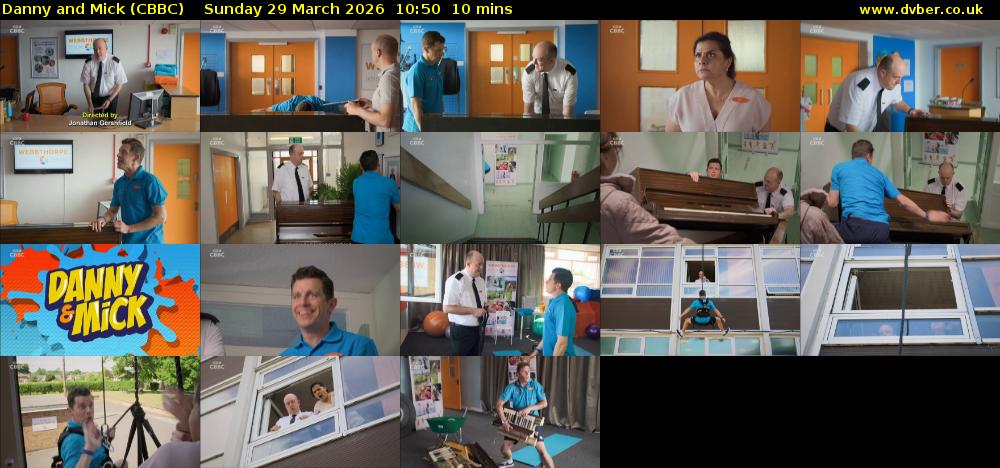 Danny and Mick (CBBC) Sunday 29 March 2026 10:50 - 11:00