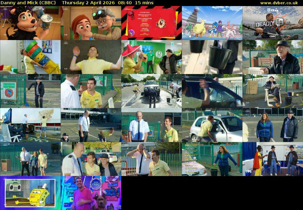 Danny and Mick (CBBC) Thursday 2 April 2026 08:40 - 08:55