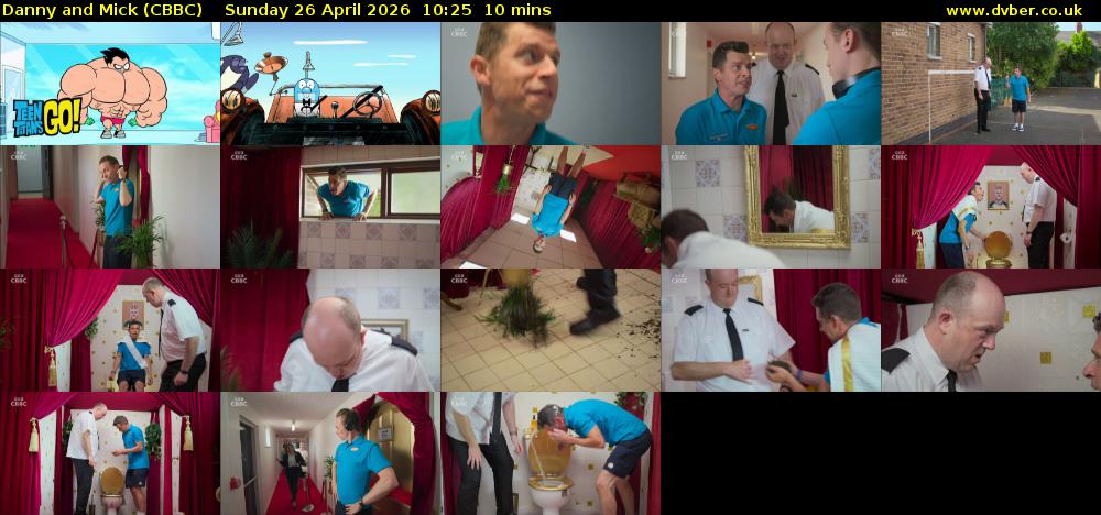 Danny and Mick (CBBC) Sunday 26 April 2026 10:25 - 10:35