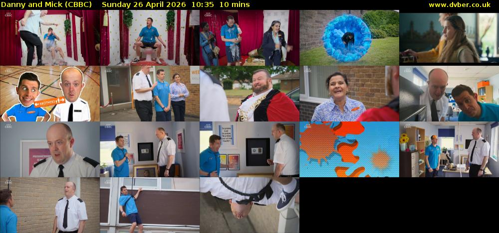 Danny and Mick (CBBC) Sunday 26 April 2026 10:35 - 10:45