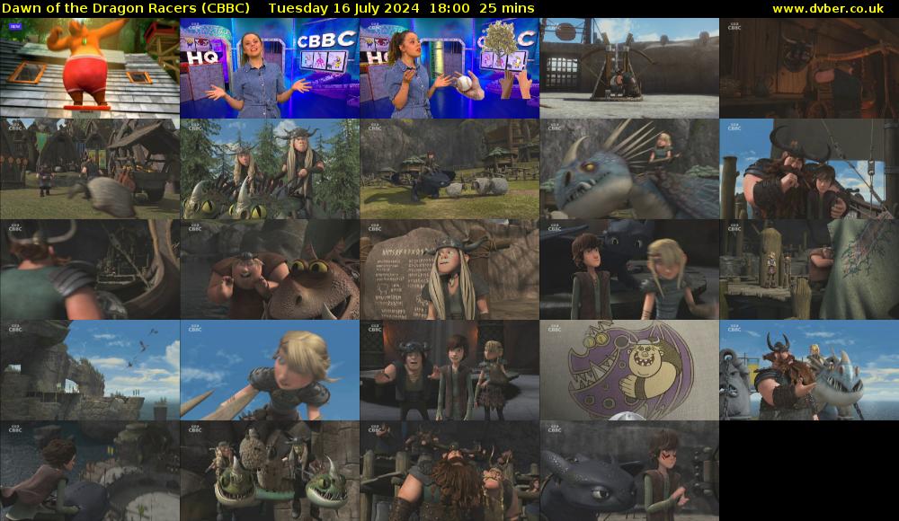 Dawn of the Dragon Racers (CBBC) Tuesday 16 July 2024 18:00 - 18:25