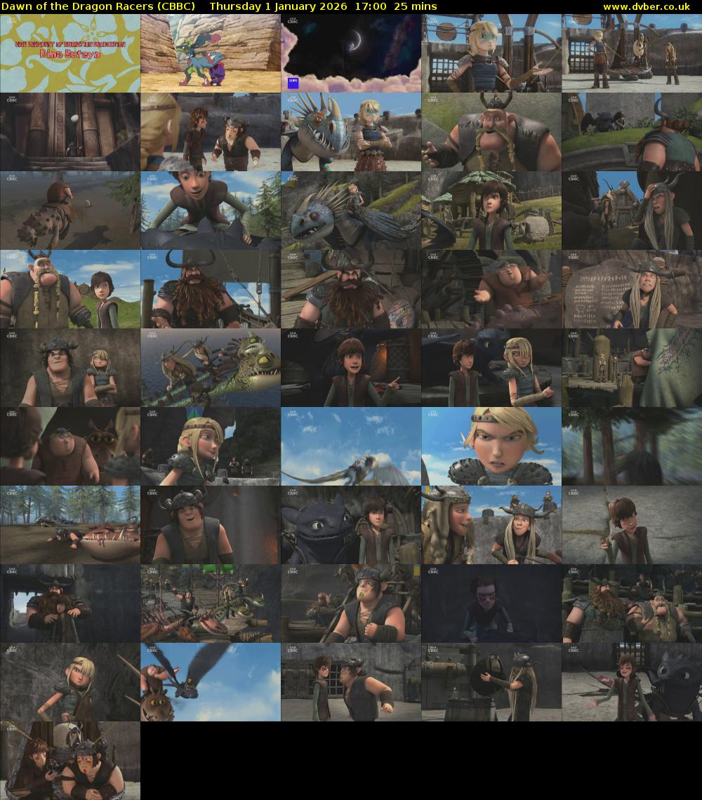 Dawn of the Dragon Racers (CBBC) Thursday 1 January 2026 17:00 - 17:25