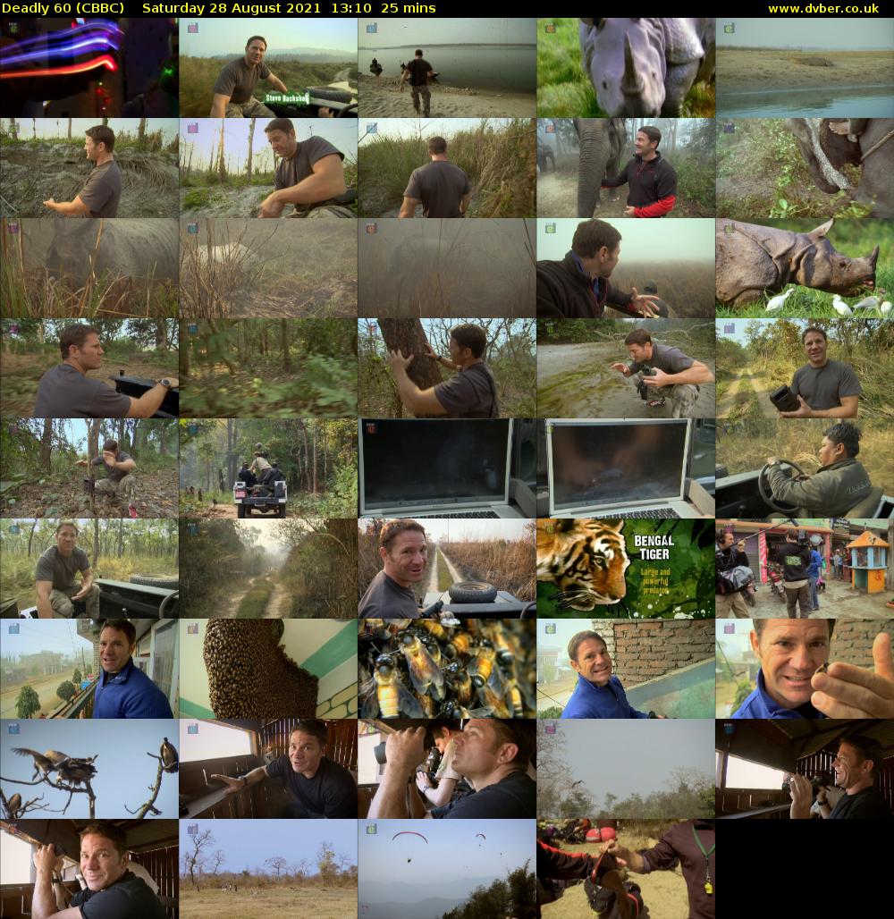 Deadly 60 (CBBC) Saturday 28 August 2021 13:10 - 13:35