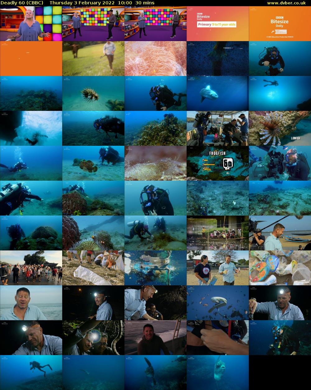 Deadly 60 (CBBC) Thursday 3 February 2022 10:00 - 10:30