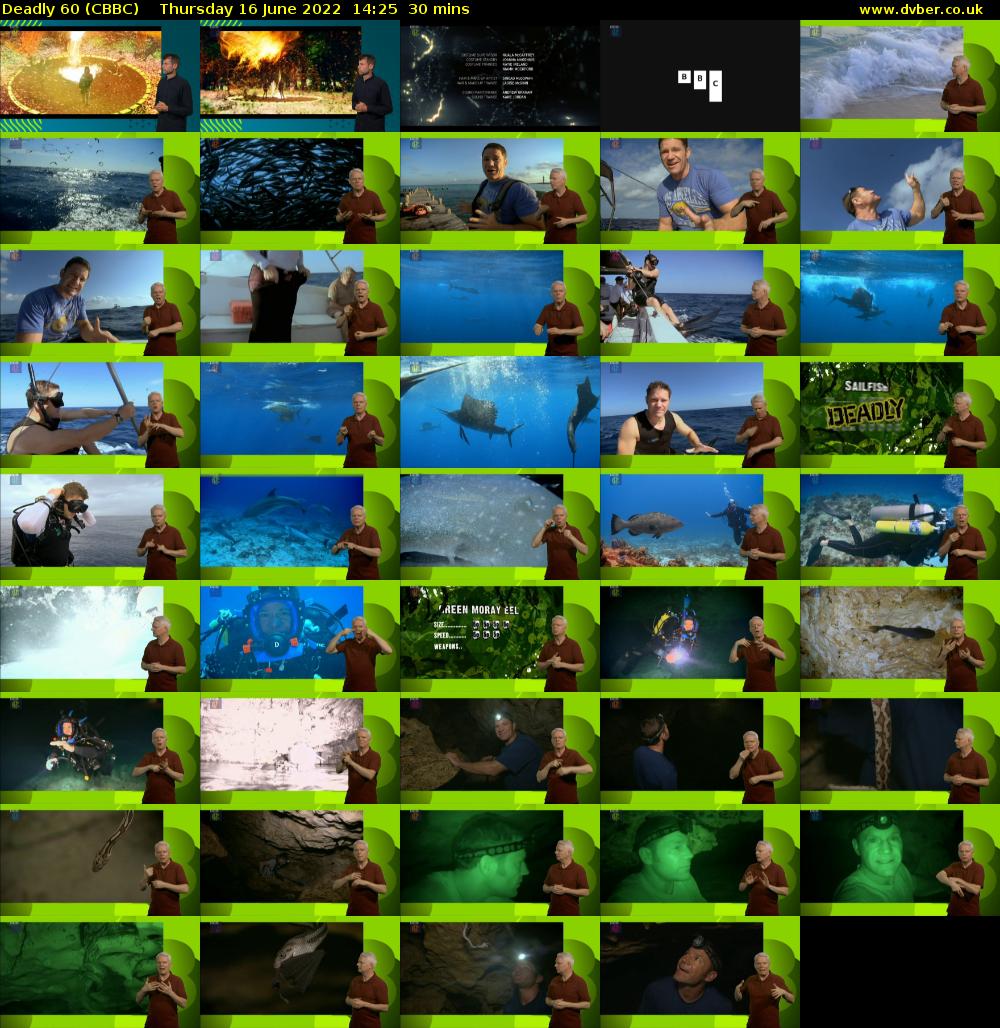 Deadly 60 (CBBC) Thursday 16 June 2022 14:25 - 14:55