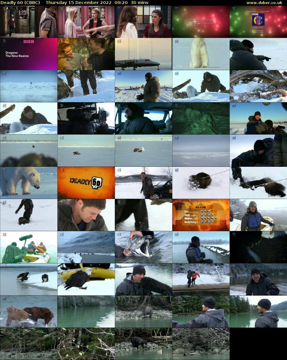 Deadly 60 (CBBC) Thursday 15 December 2022 09:20 - 09:50