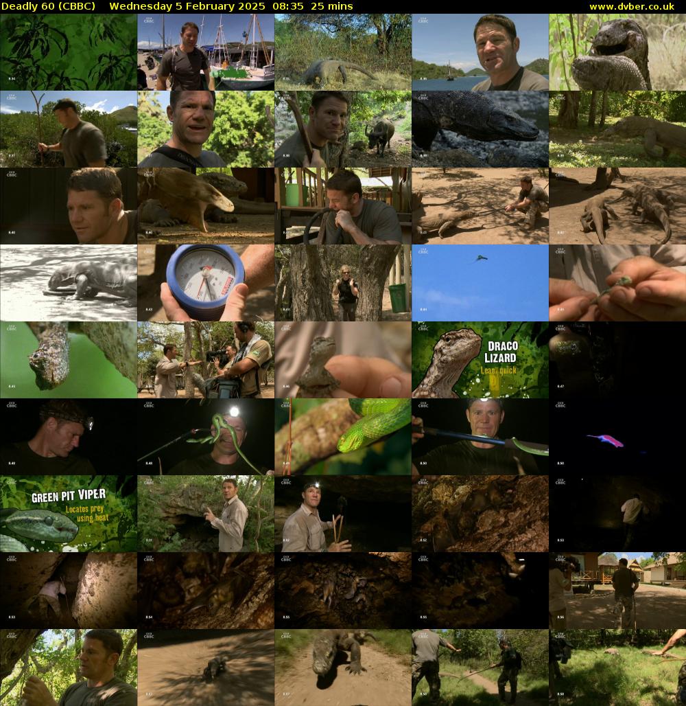 Deadly 60 (CBBC) Wednesday 5 February 2025 08:35 - 09:00