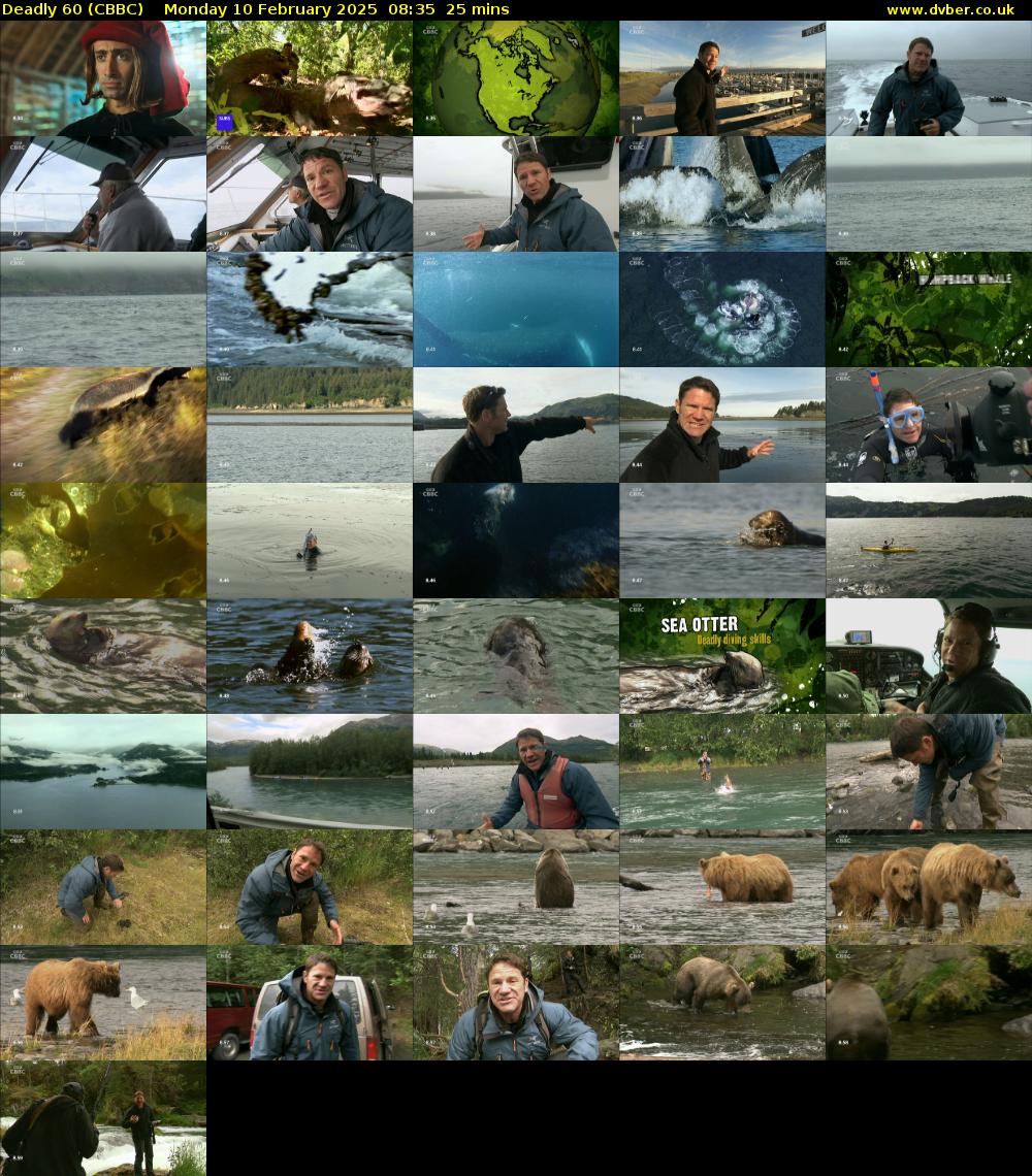 Deadly 60 (CBBC) Monday 10 February 2025 08:35 - 09:00