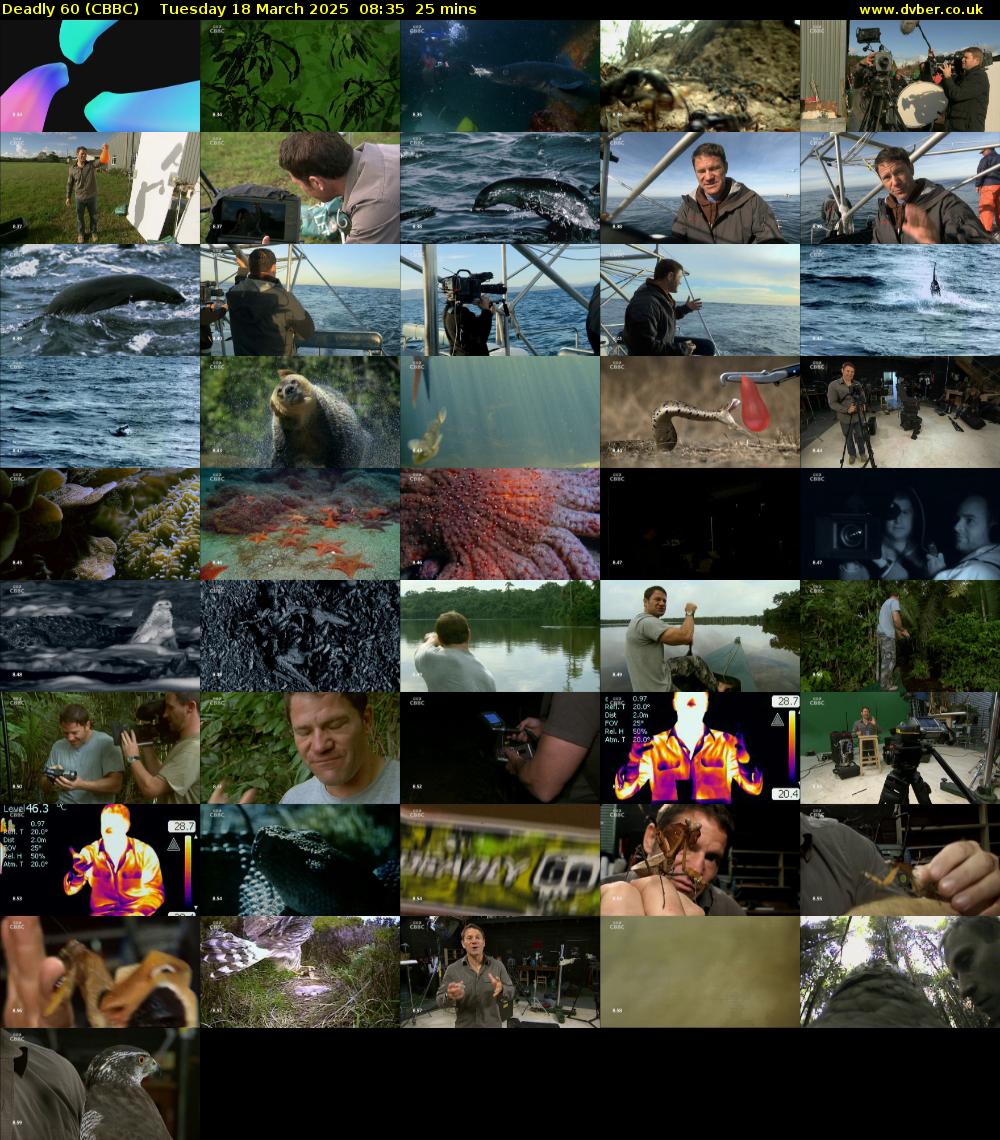 Deadly 60 (CBBC) Tuesday 18 March 2025 08:35 - 09:00