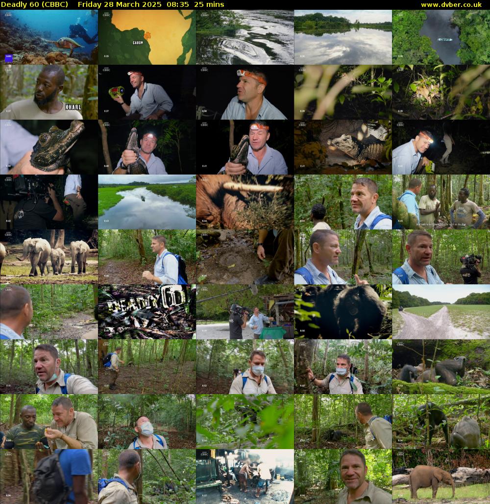 Deadly 60 (CBBC) Friday 28 March 2025 08:35 - 09:00