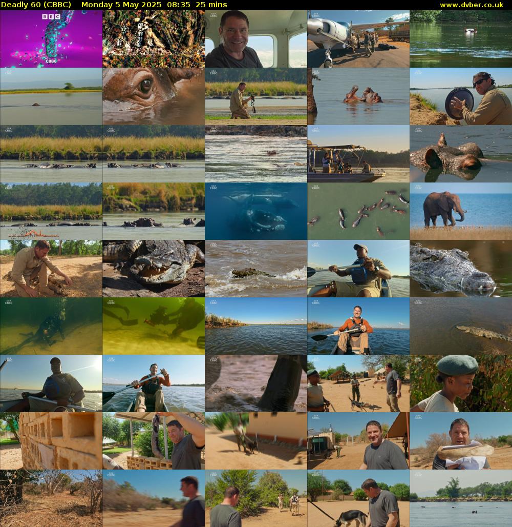 Deadly 60 (CBBC) Monday 5 May 2025 08:35 - 09:00