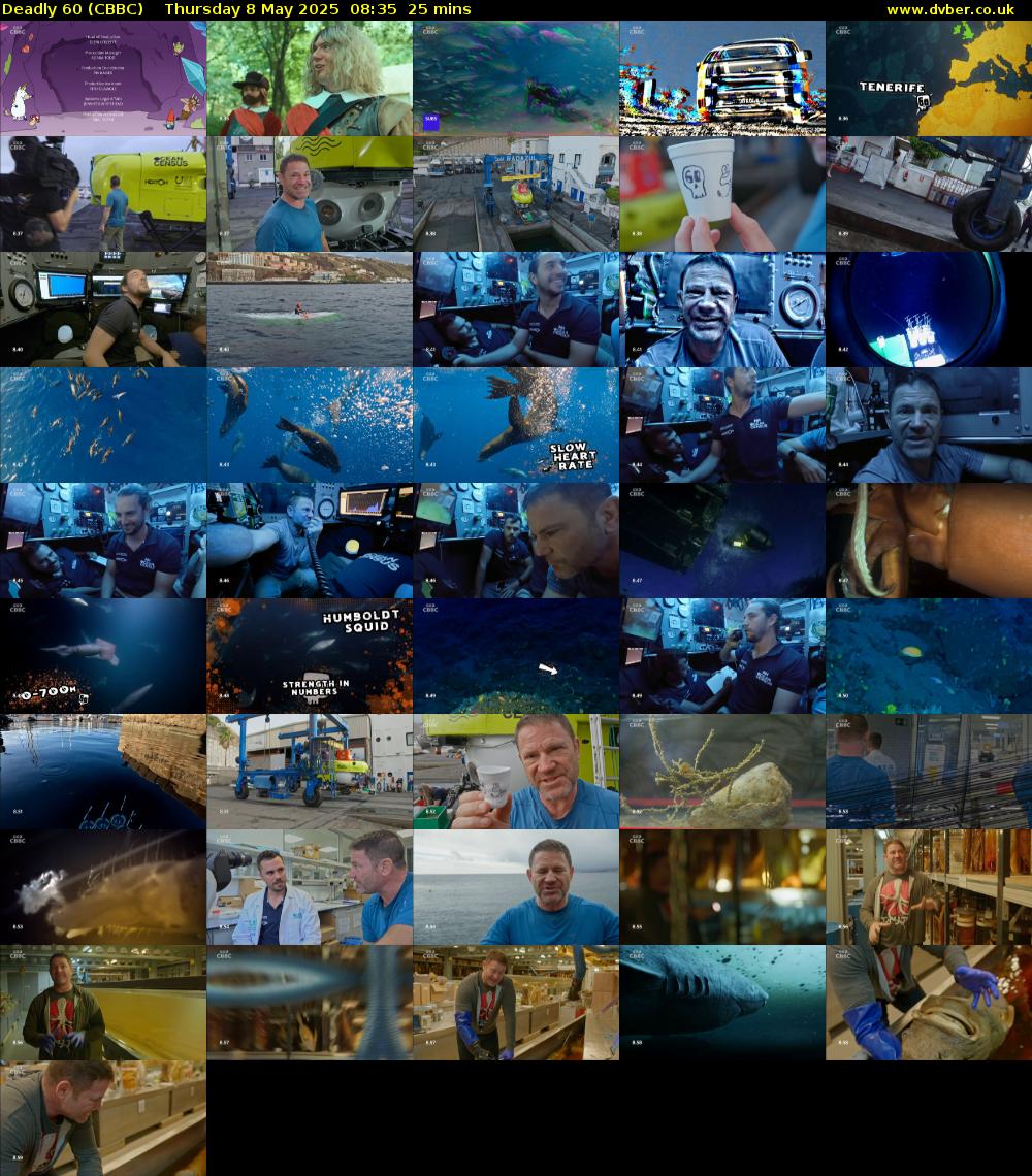 Deadly 60 (CBBC) Thursday 8 May 2025 08:35 - 09:00