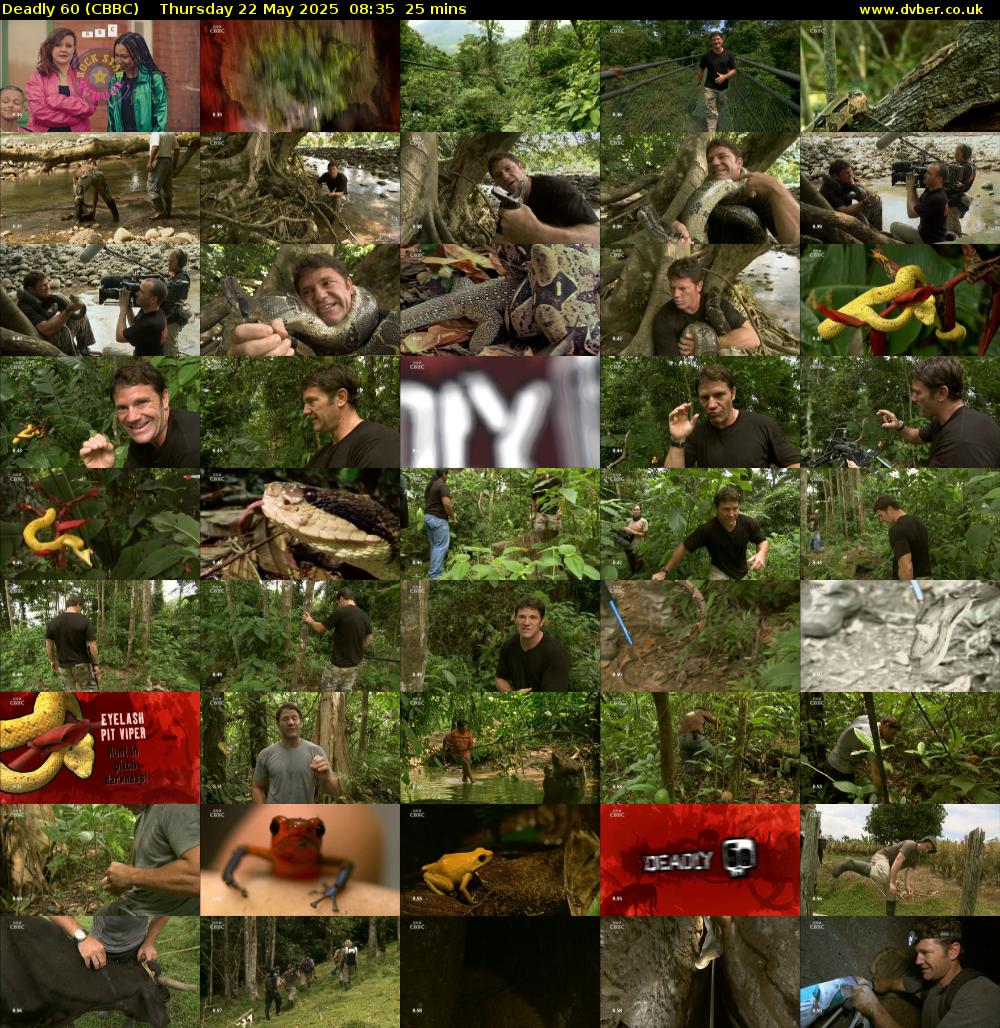 Deadly 60 (CBBC) Thursday 22 May 2025 08:35 - 09:00