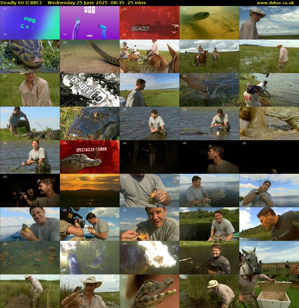 Deadly 60 (CBBC) Wednesday 25 June 2025 08:35 - 09:00