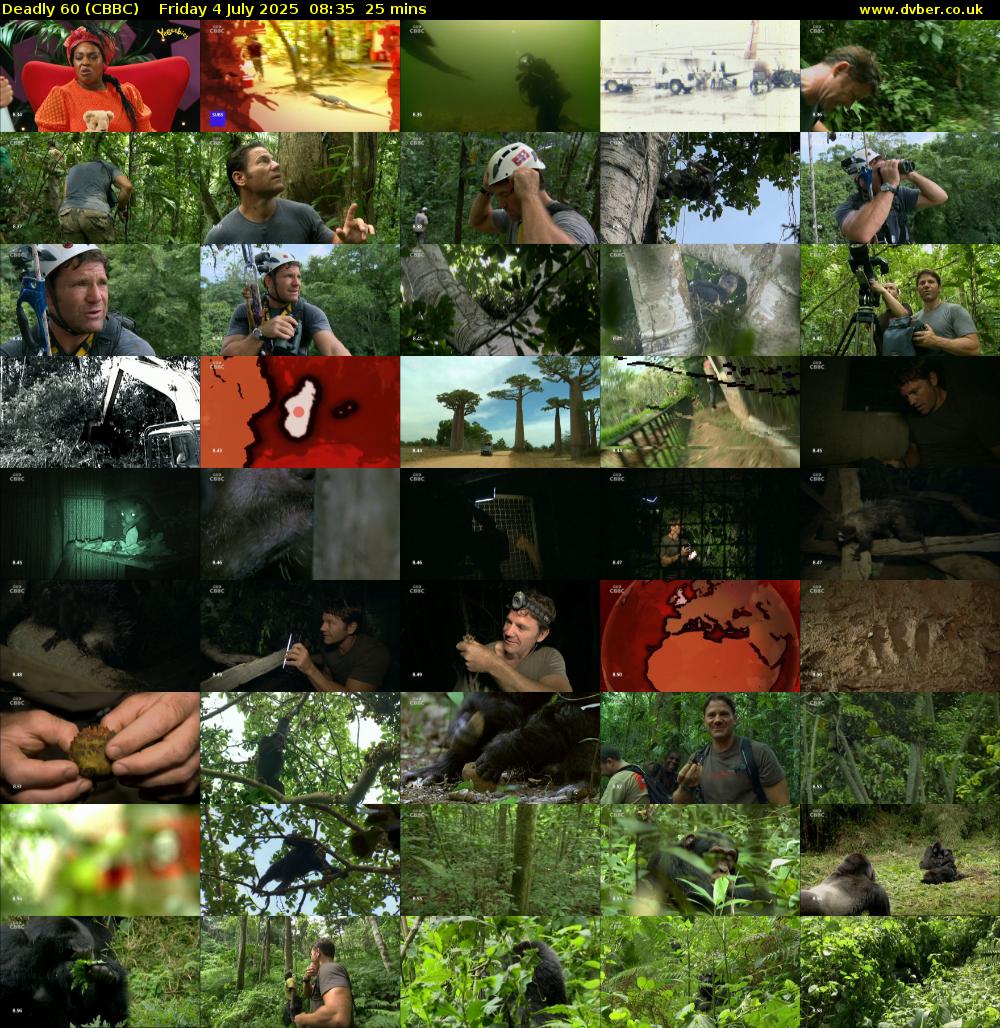 Deadly 60 (CBBC) Friday 4 July 2025 08:35 - 09:00