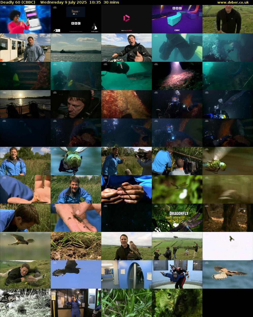 Deadly 60 (CBBC) Wednesday 9 July 2025 10:35 - 11:05