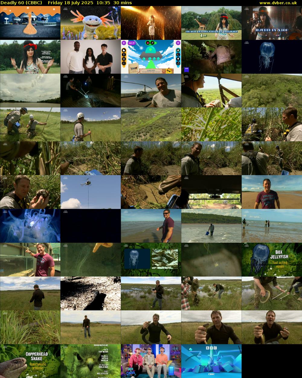 Deadly 60 (CBBC) Friday 18 July 2025 10:35 - 11:05