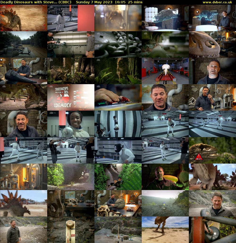 Deadly Dinosaurs with Steve... (CBBC) Sunday 7 May 2023 16:05 - 16:30