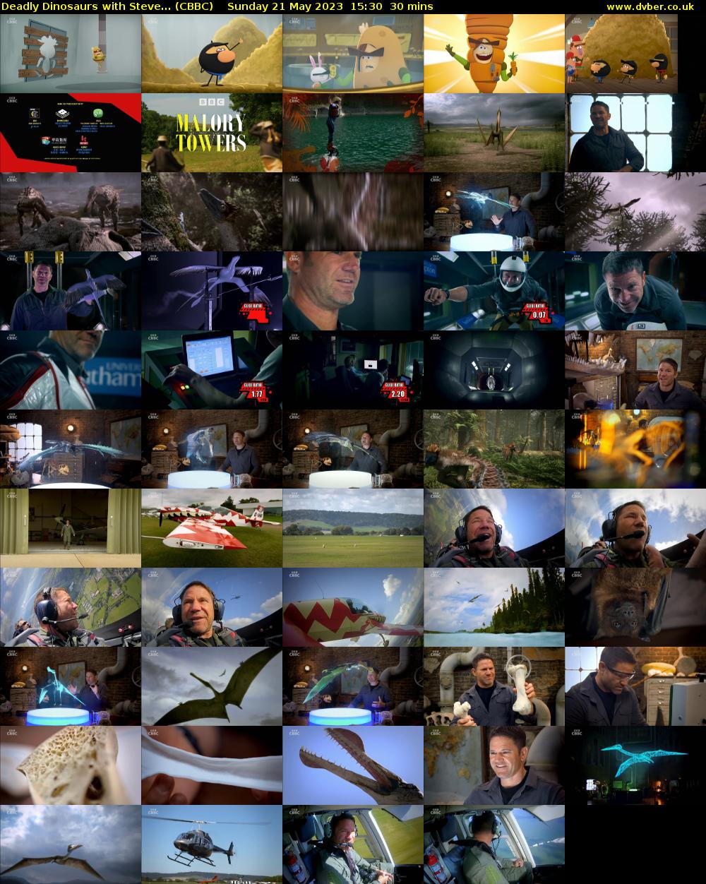 Deadly Dinosaurs with Steve... (CBBC) Sunday 21 May 2023 15:30 - 16:00