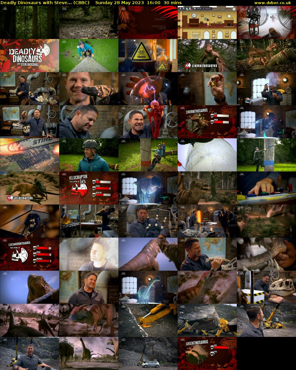 Deadly Dinosaurs with Steve... (CBBC) Sunday 28 May 2023 16:00 - 16:30