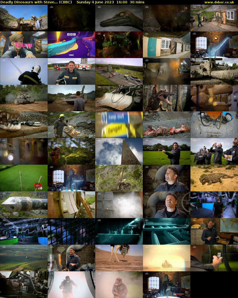 Deadly Dinosaurs with Steve... (CBBC) Sunday 4 June 2023 16:00 - 16:30