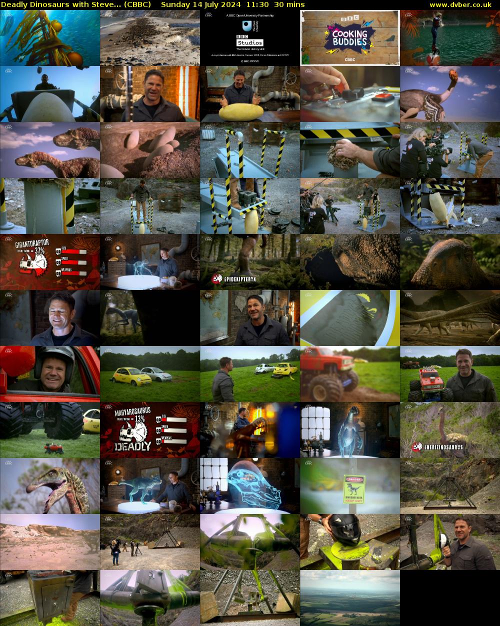 Deadly Dinosaurs with Steve... (CBBC) Sunday 14 July 2024 11:30 - 12:00