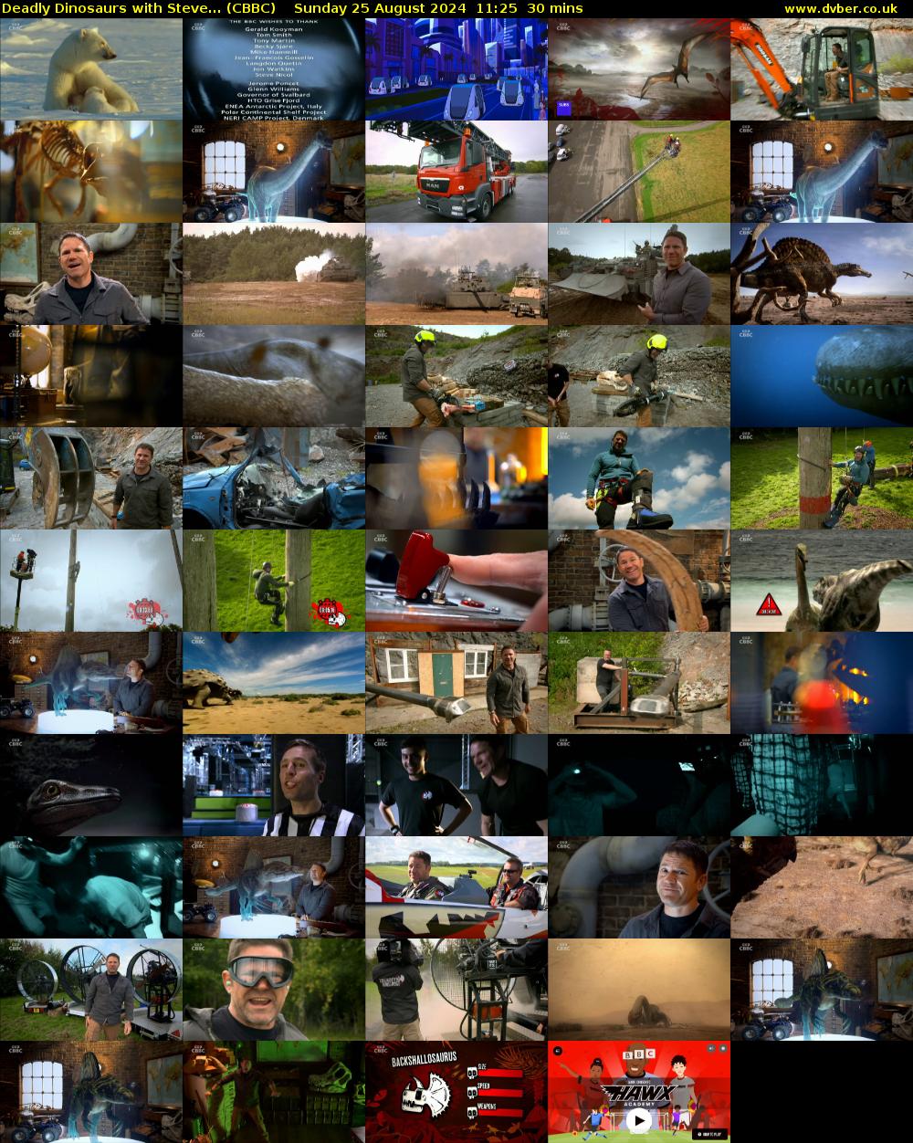 Deadly Dinosaurs with Steve... (CBBC) Sunday 25 August 2024 11:25 - 11:55