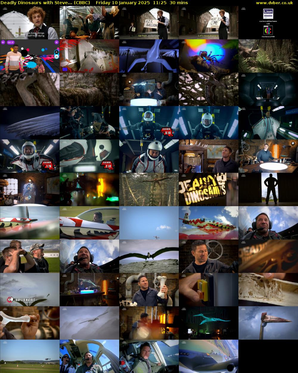 Deadly Dinosaurs with Steve... (CBBC) Friday 10 January 2025 11:25 - 11:55