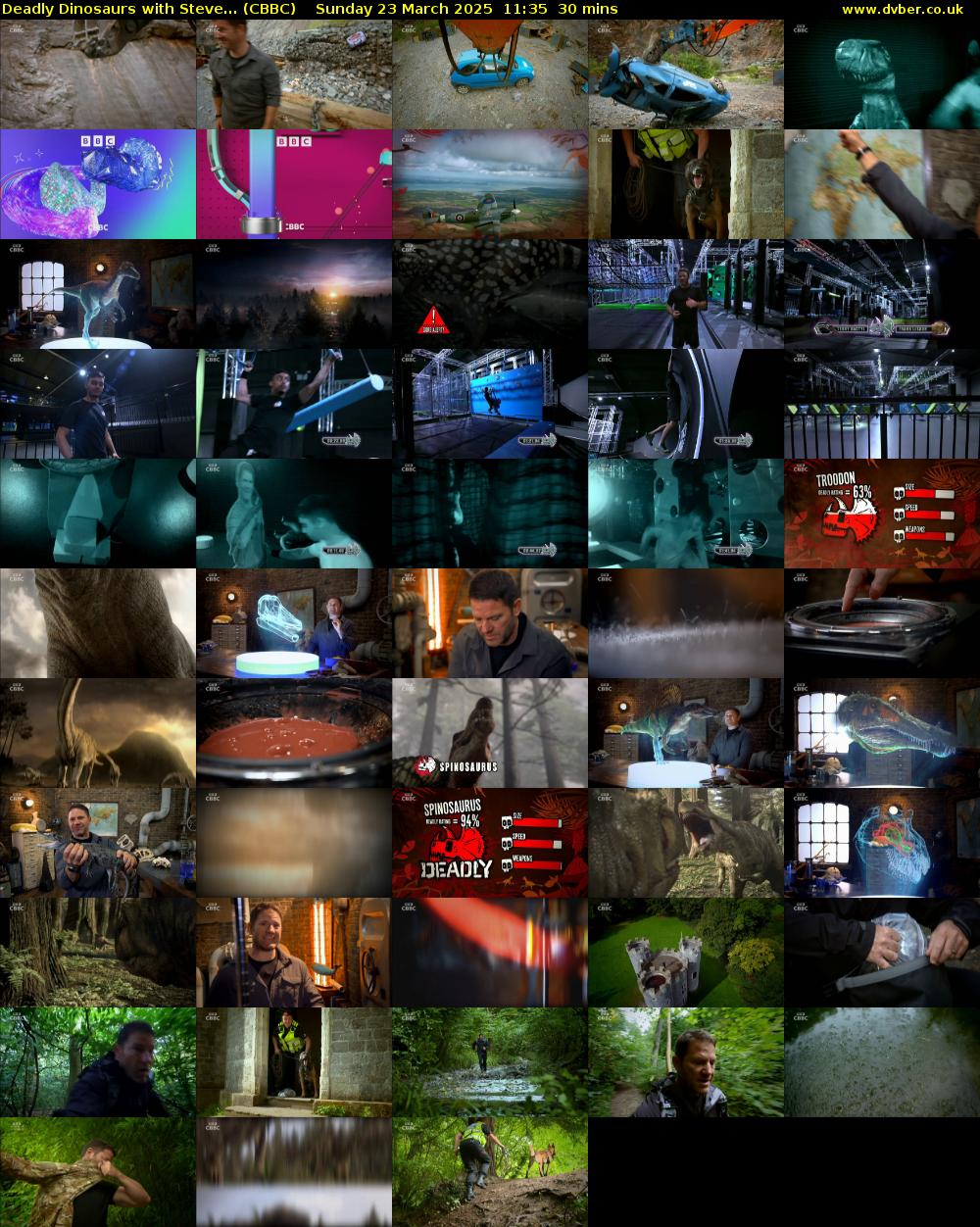 Deadly Dinosaurs with Steve... (CBBC) Sunday 23 March 2025 11:35 - 12:05