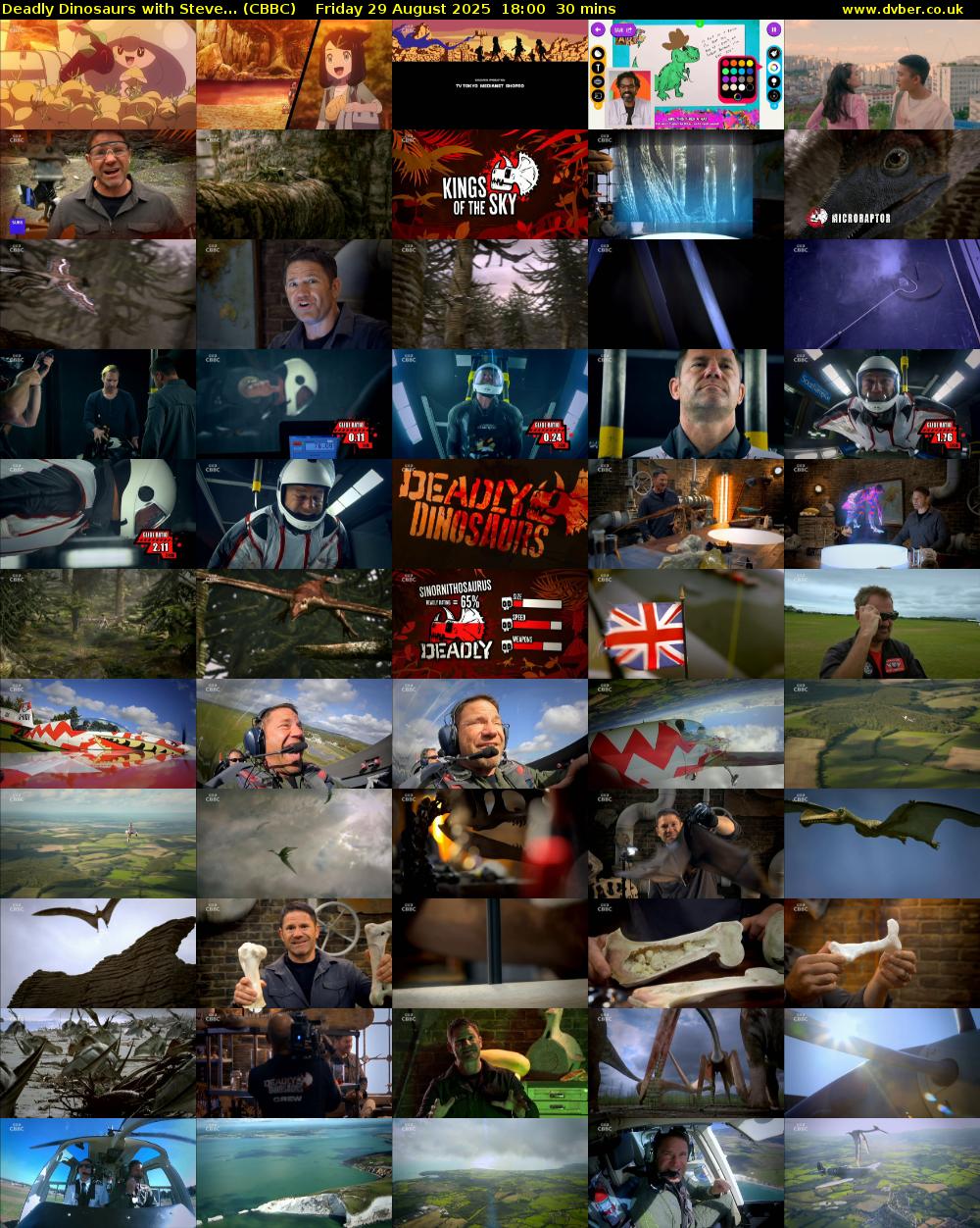 Deadly Dinosaurs with Steve... (CBBC) Friday 29 August 2025 18:00 - 18:30