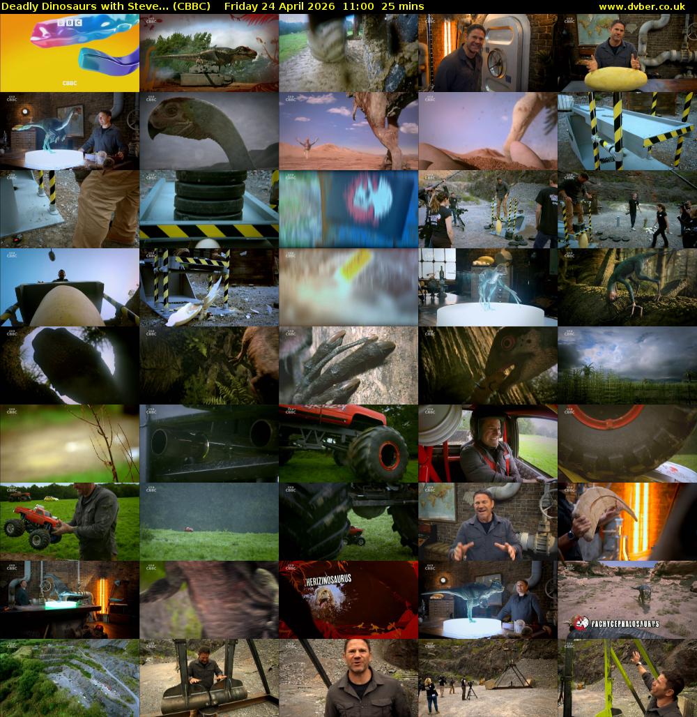 Deadly Dinosaurs with Steve... (CBBC) Friday 24 April 2026 11:00 - 11:25
