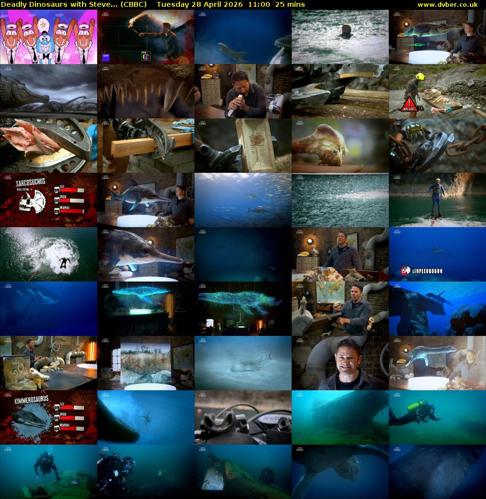 Deadly Dinosaurs with Steve... (CBBC) Tuesday 28 April 2026 11:00 - 11:25