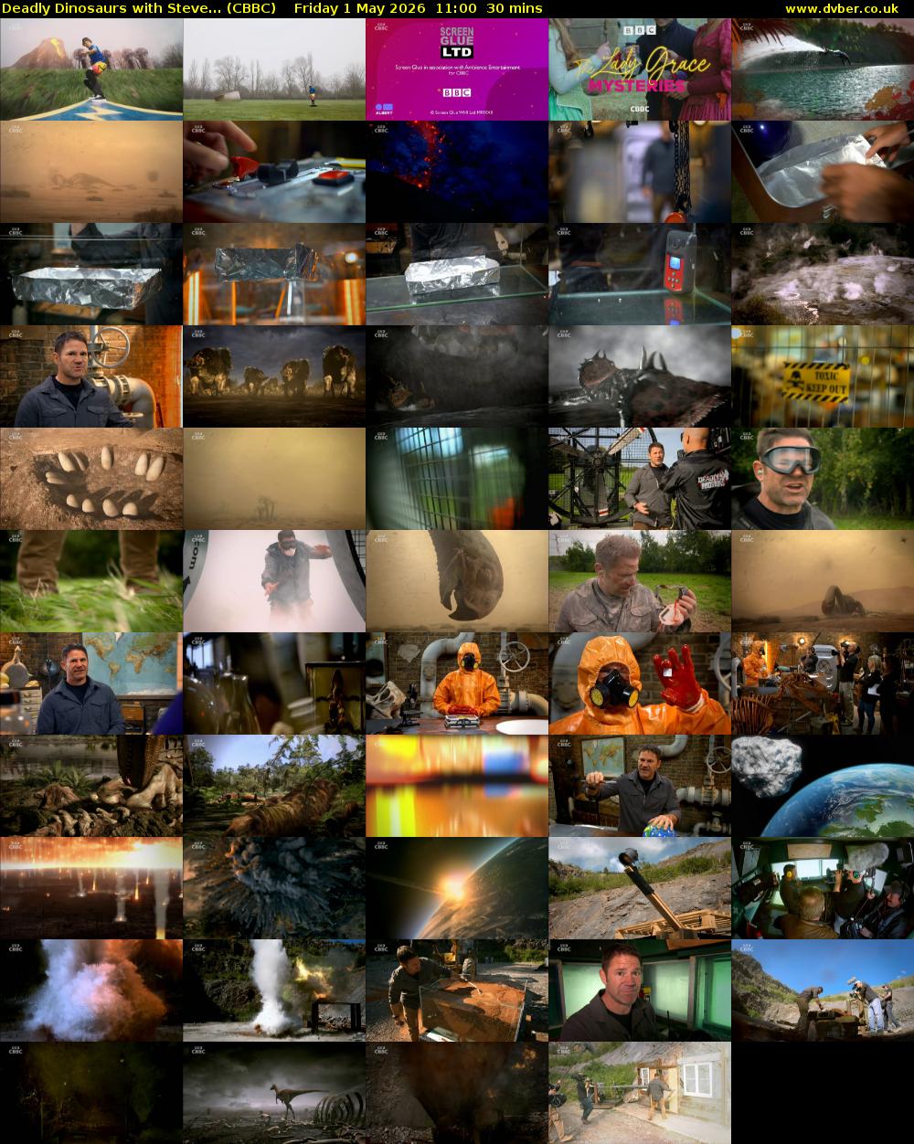 Deadly Dinosaurs with Steve... (CBBC) Friday 1 May 2026 11:00 - 11:30