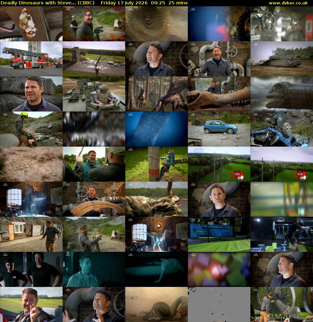 Deadly Dinosaurs with Steve... (CBBC) Friday 17 July 2026 09:25 - 09:50