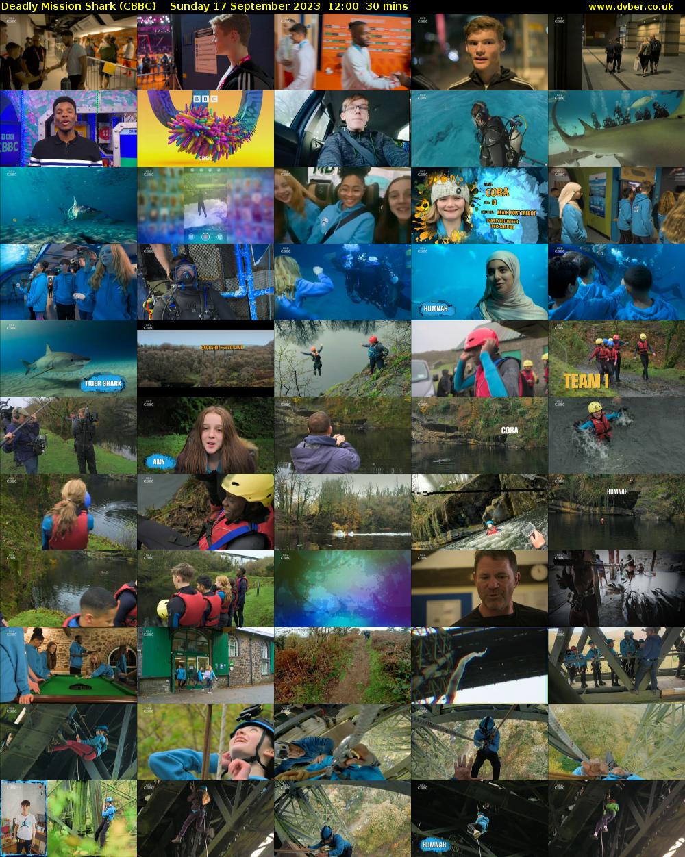 Deadly Mission Shark (CBBC) Sunday 17 September 2023 12:00 - 12:30