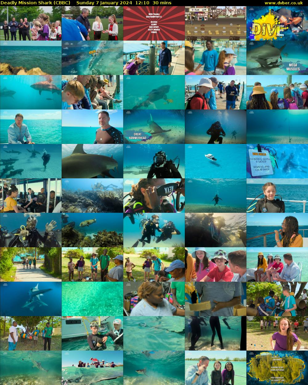 Deadly Mission Shark (CBBC) Sunday 7 January 2024 12:10 - 12:40