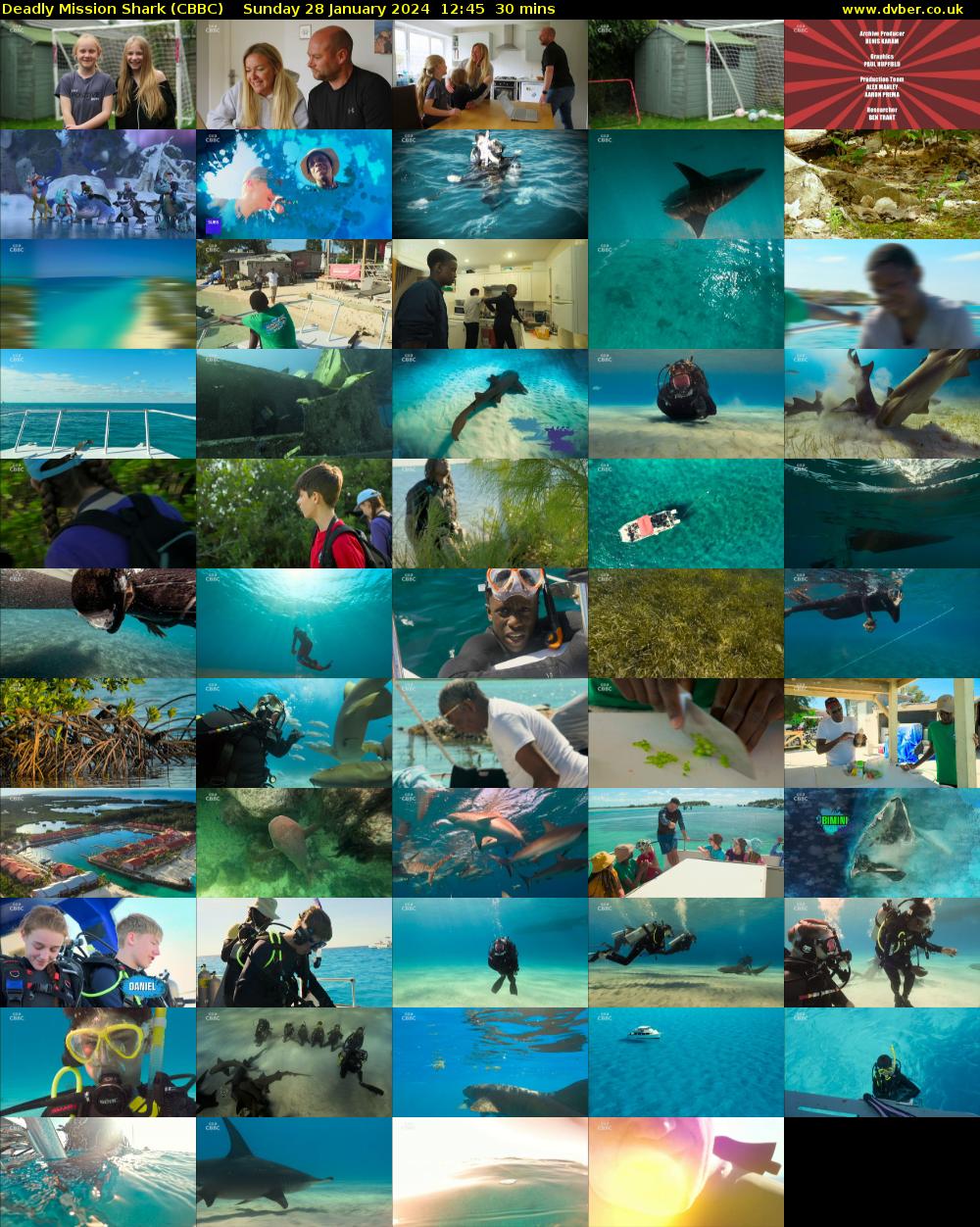 Deadly Mission Shark (CBBC) Sunday 28 January 2024 12:45 - 13:15
