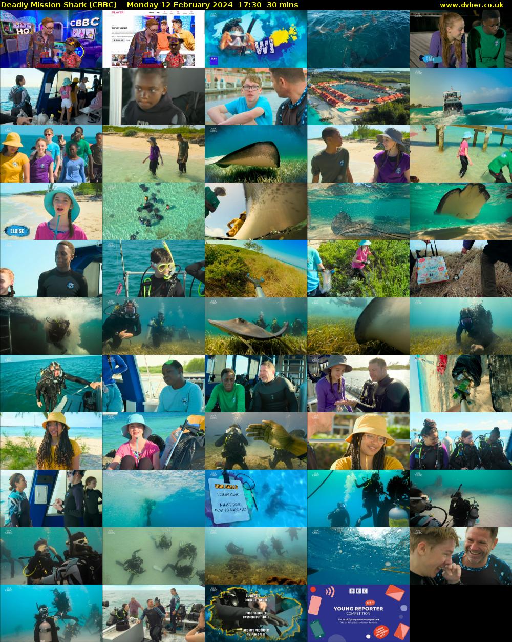 Deadly Mission Shark (CBBC) Monday 12 February 2024 17:30 - 18:00