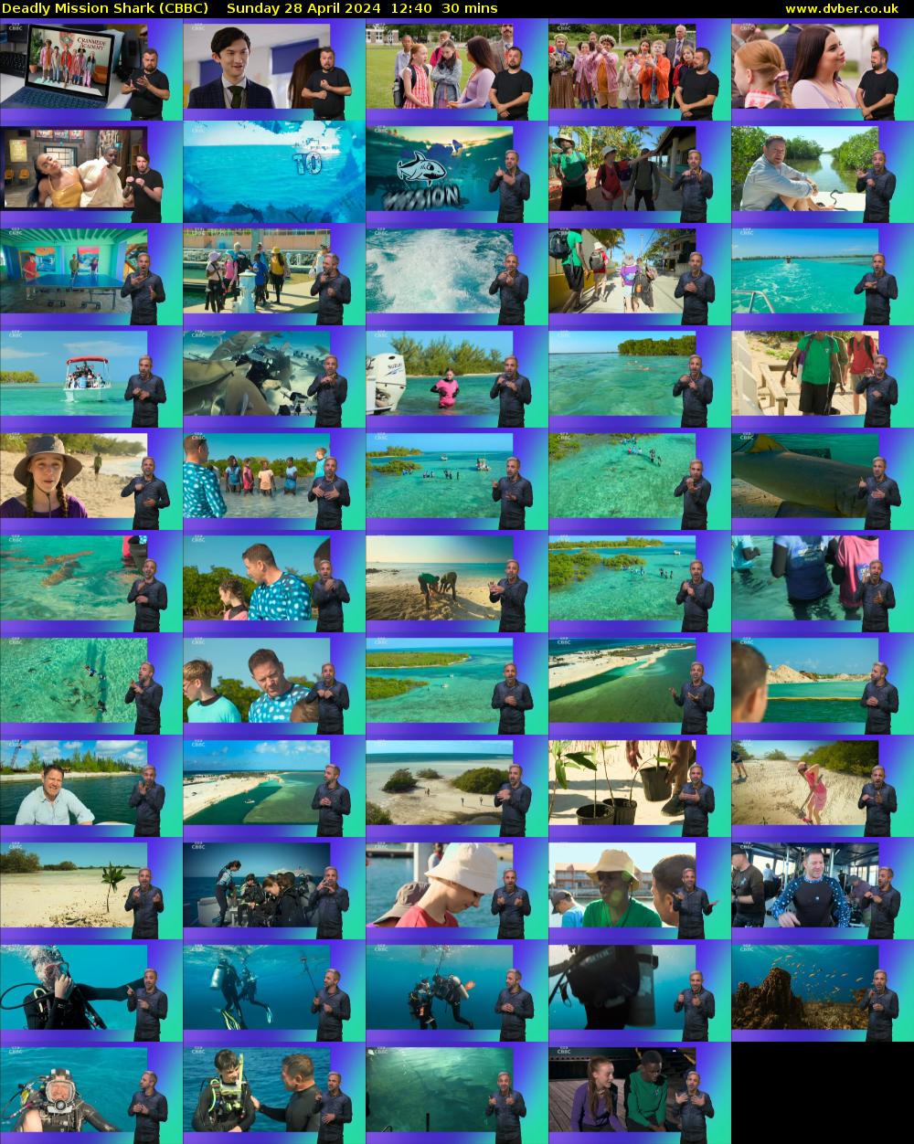 Deadly Mission Shark (CBBC) Sunday 28 April 2024 12:40 - 13:10