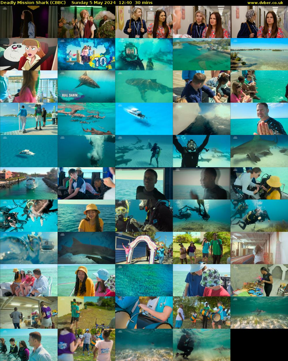 Deadly Mission Shark (CBBC) Sunday 5 May 2024 12:40 - 13:10