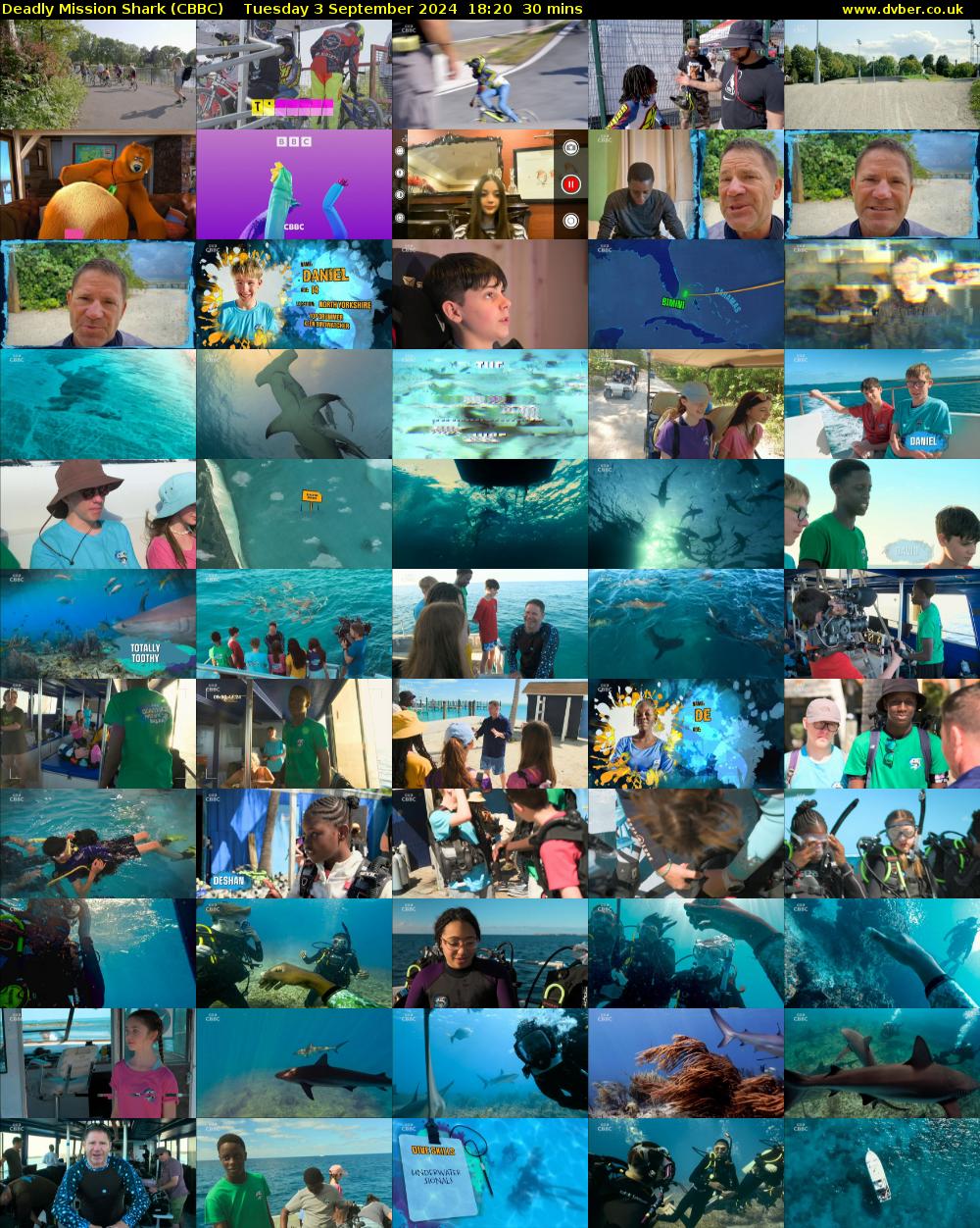 Deadly Mission Shark (CBBC) Tuesday 3 September 2024 18:20 - 18:50