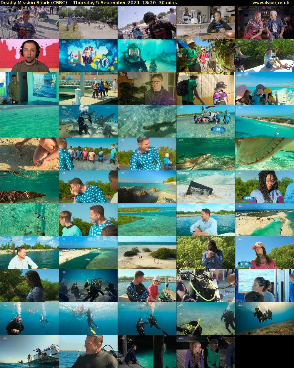 Deadly Mission Shark (CBBC) Thursday 5 September 2024 18:20 - 18:50