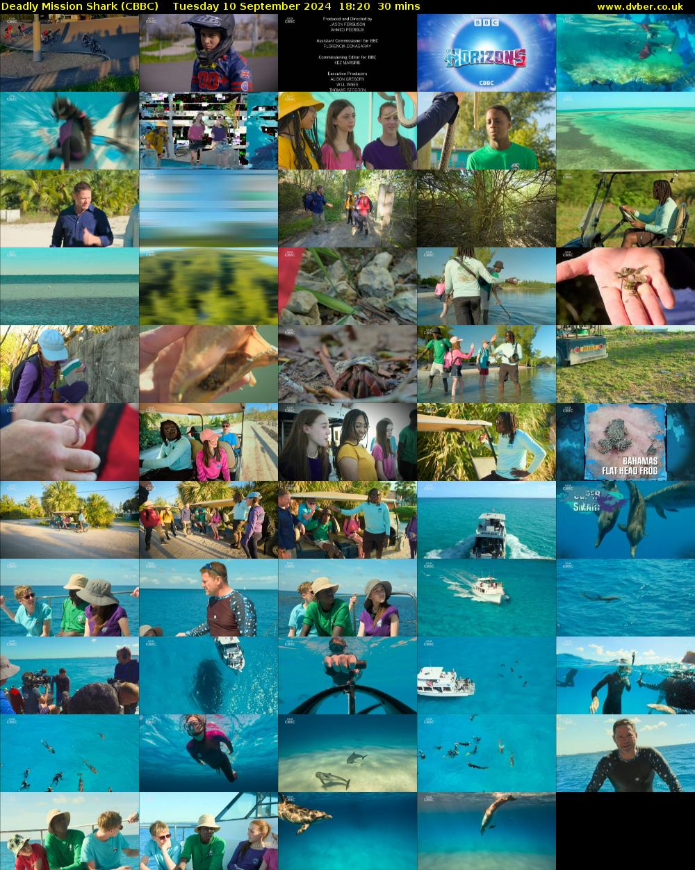 Deadly Mission Shark (CBBC) Tuesday 10 September 2024 18:20 - 18:50